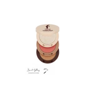 پالت رژگونه و هایلایتر و برنزر سه تیکه فلورمار Flormar مدل Latte Addiction