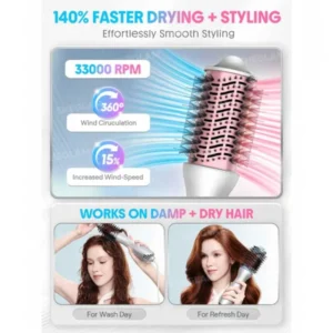 برس حرارتی حرفه‌ ای شیگلم Sheglam مدل Cool Shield Blowout Brush Pro